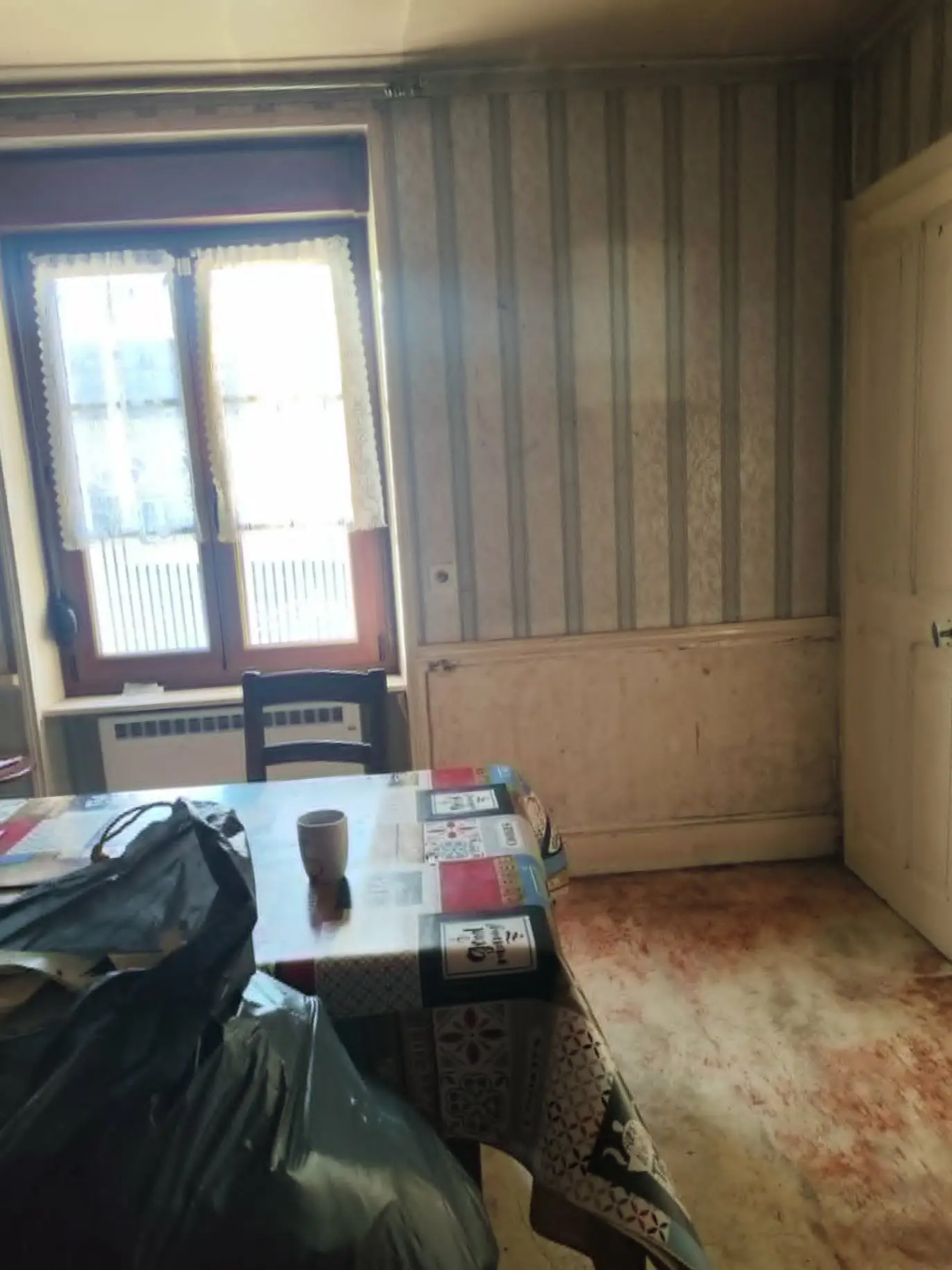 Sol de la cuisine avant rénovation