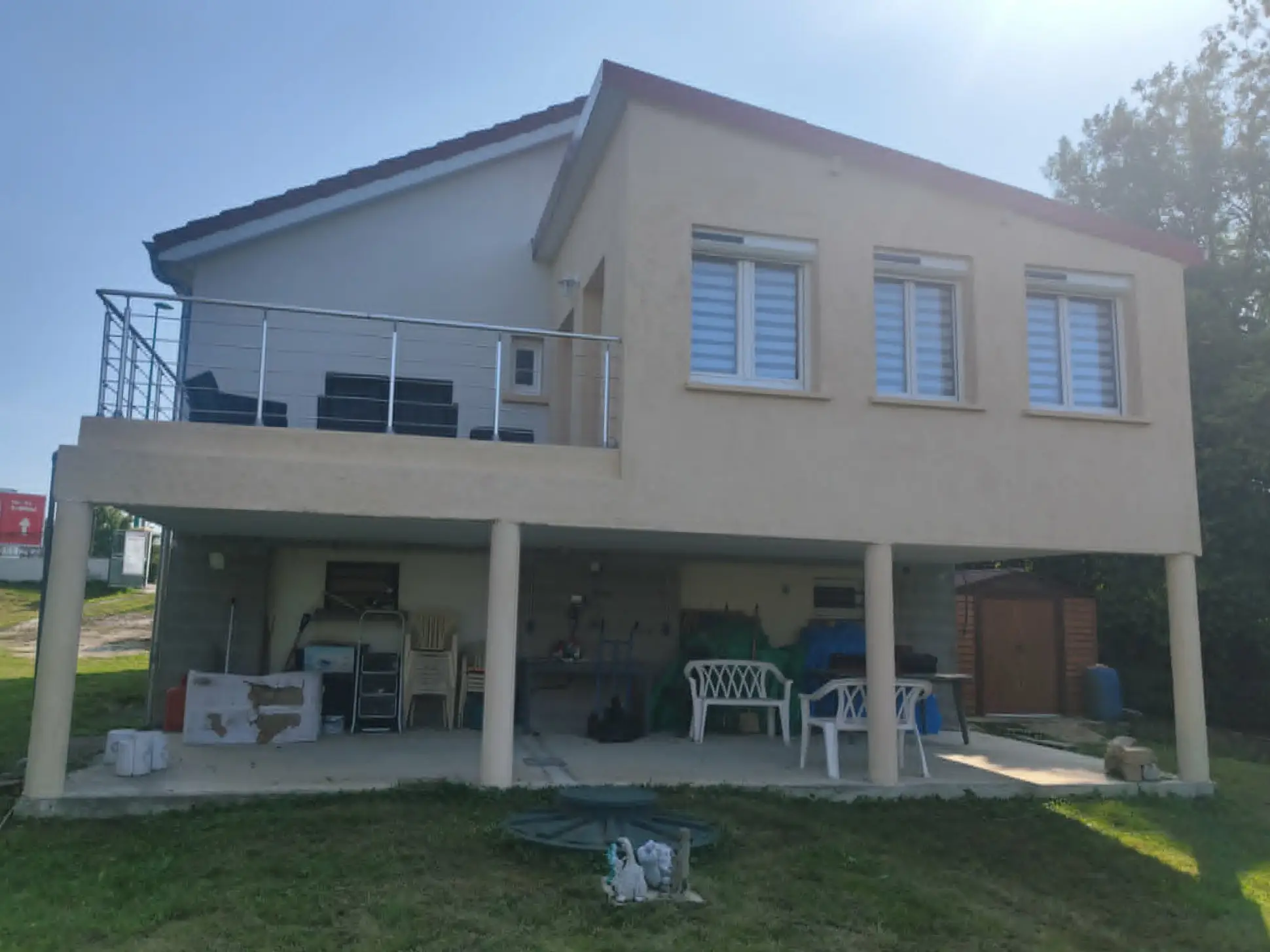 Maison après remise en peinture extérieure