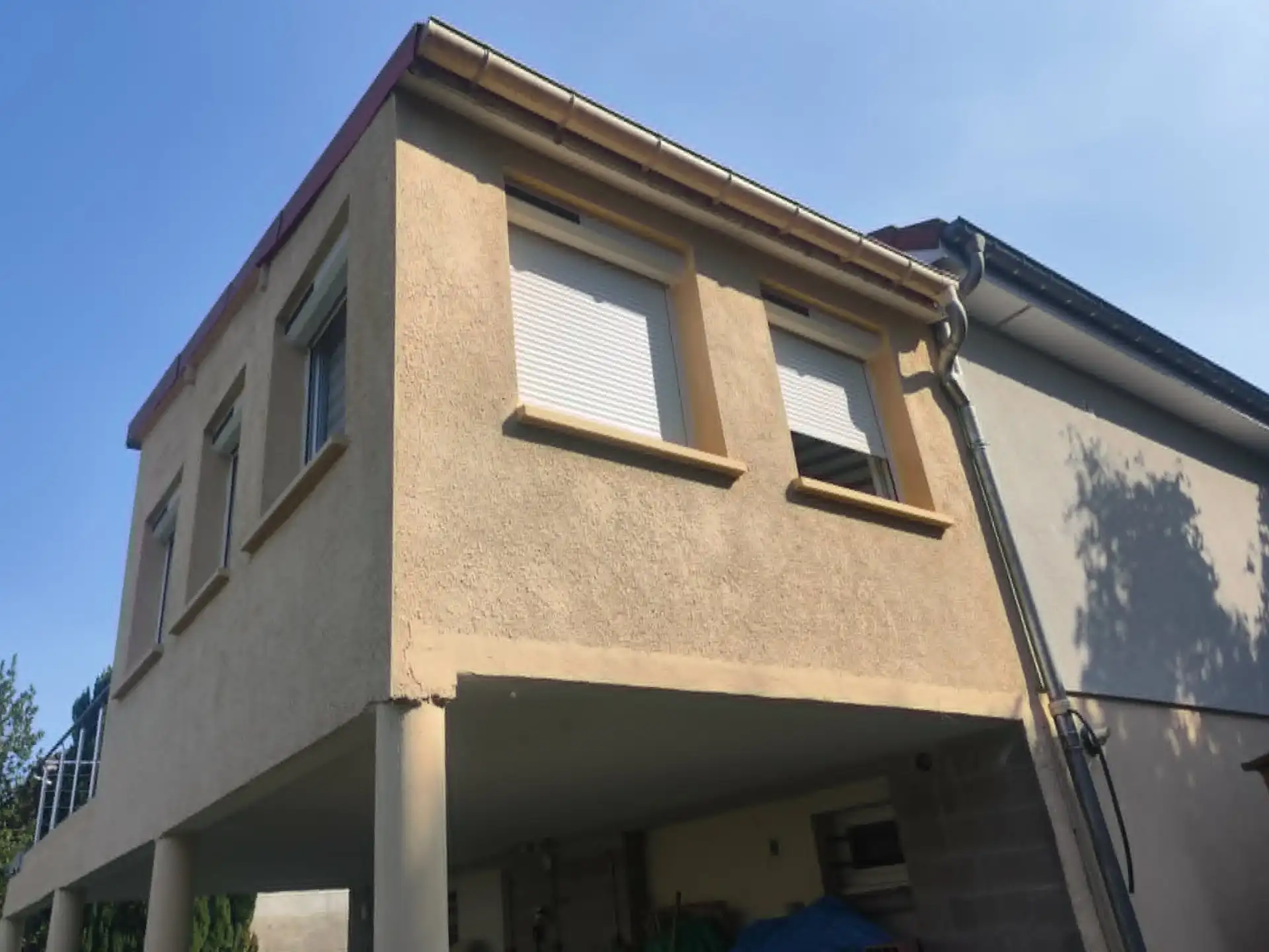 Muret extérieur après rénovation